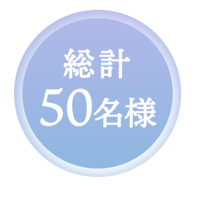 総計50名様